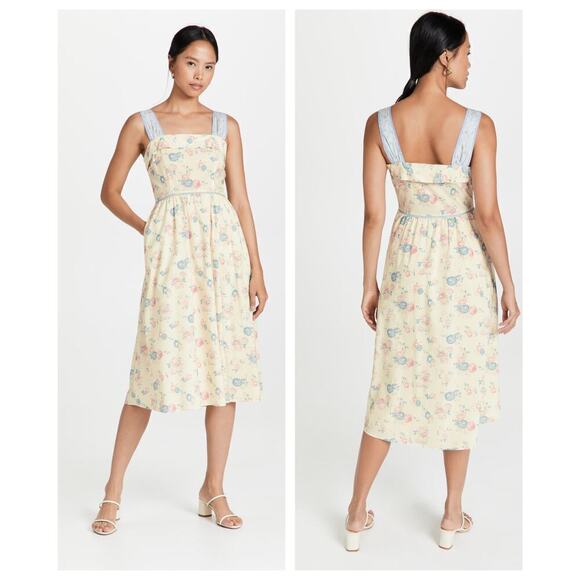 NWT LoveShackFancy Carmine Dress Size 4 - Picture 1 of 8